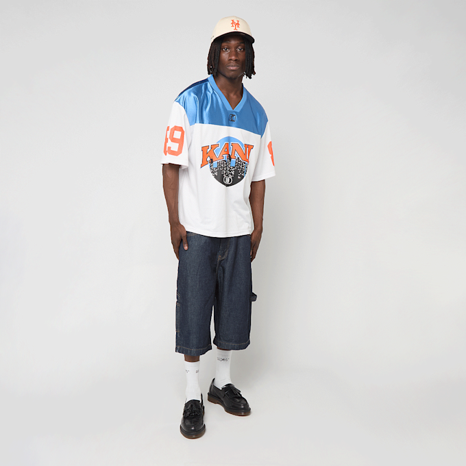 Karl Kani OG Sport College Mesh Boxy Football Jersey blanco 98850 7