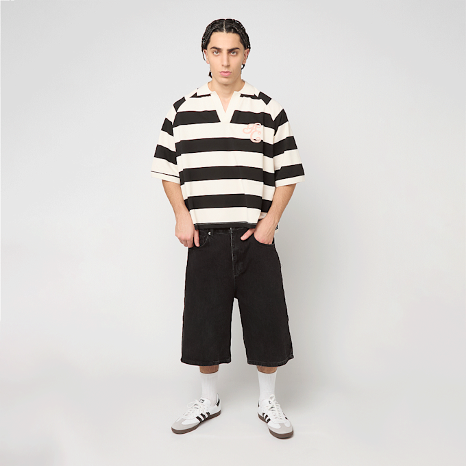 Another Cotton Lab Stripe Polo Tee crna 98870 5