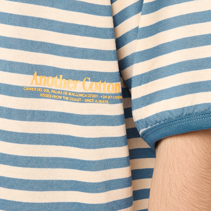 Another Cotton Lab Another Striped T-Shirt blu 98869 3