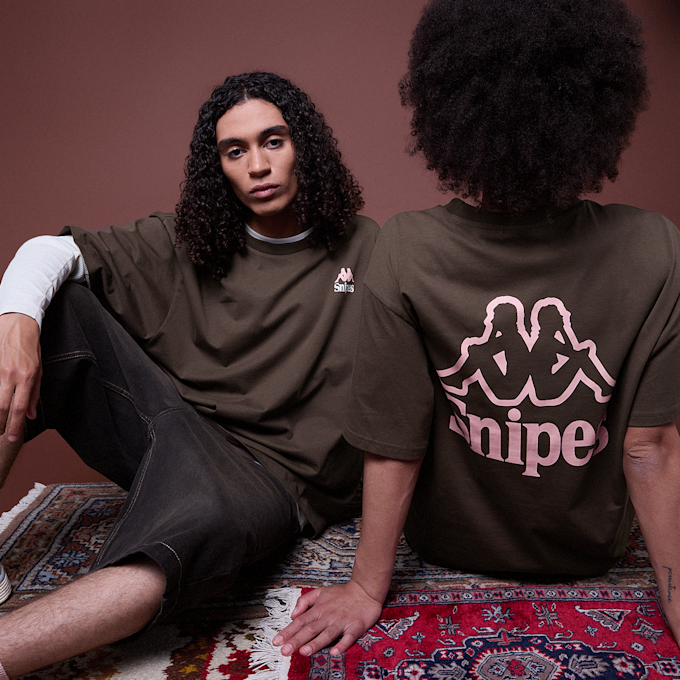 KAPPA x SNIPES KAPPA x SNIPES Oversized Tee marrone 98885 1