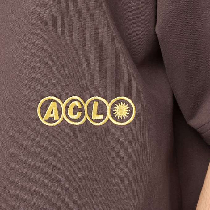 Another Cotton Lab ACL Carrer Del Sol T-Shirt brązowy 98919 4