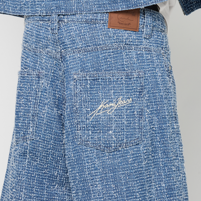 Karl Kani Jeans Distressed Denim Jorts bleu 98923 4