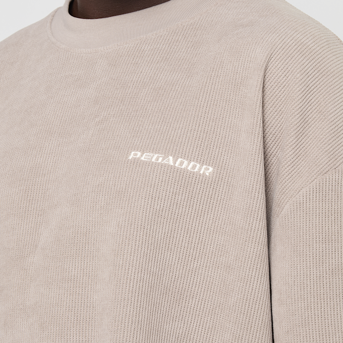 Pegador Lagos Oversized Soft Rib Tee bege 99008 3