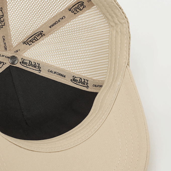 Von Dutch Originals Baseball Cap with Mesh Back Embroidered Logo beż 99010 3