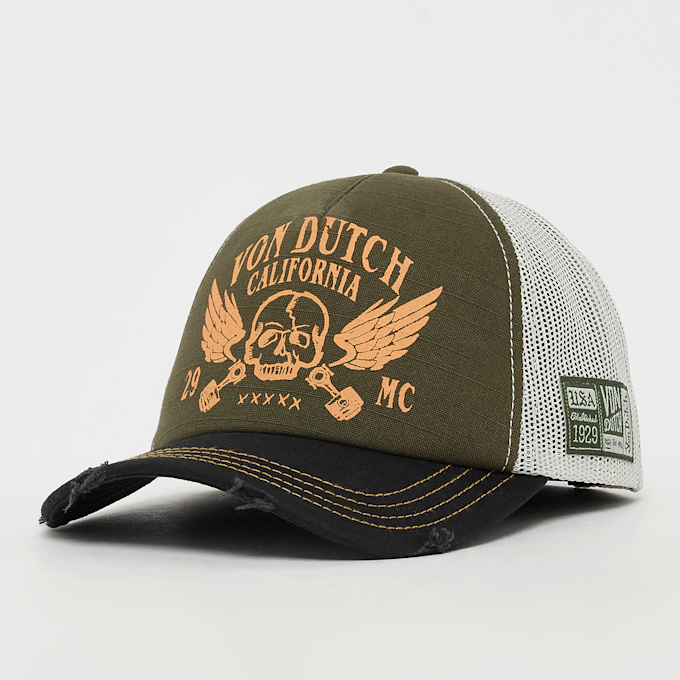 Von Dutch Originals Distressed Trucker Cap California zelena 99011 1