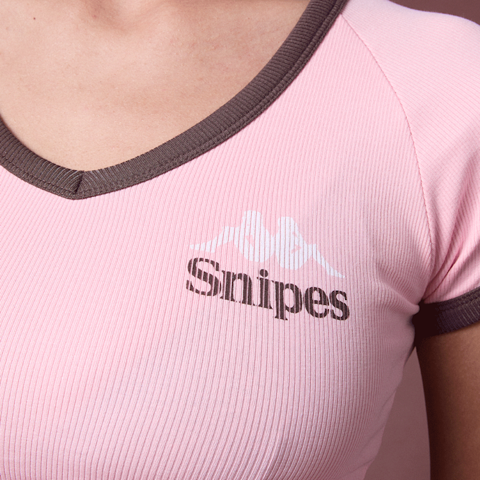 KAPPA x SNIPES KAPPA x SNIPES Rib T-Shirt rose 99022 3