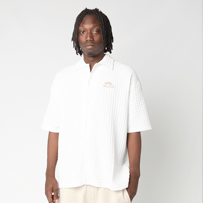 Pegador Weris Waffle Shirt weiß 99026 1