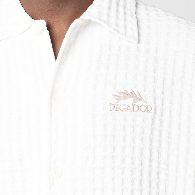 Pegador Weris Waffle Shirt weiß 99026 3