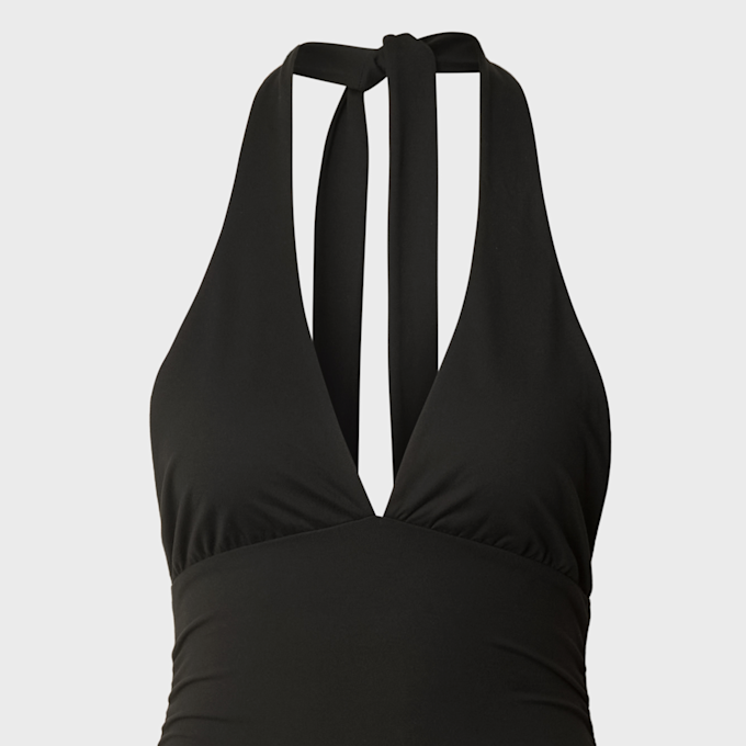 Urban Classics Ladies Polyamide Jersey Neckholder Top zwart 99134 3