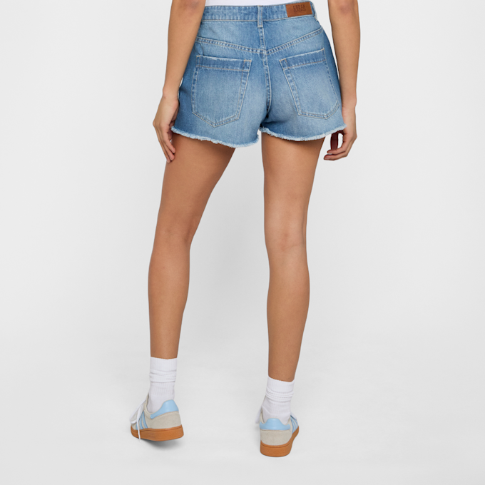 Urban Classics Ladies Destroyed Denim Shorts plava 99144 2
