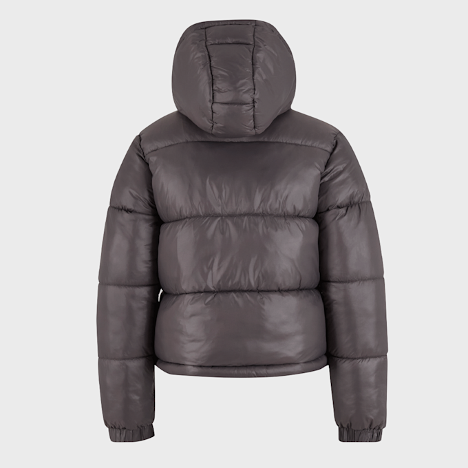 Urban Classics Boys Shiny Puffer Jacket With Hood braun 99150 2