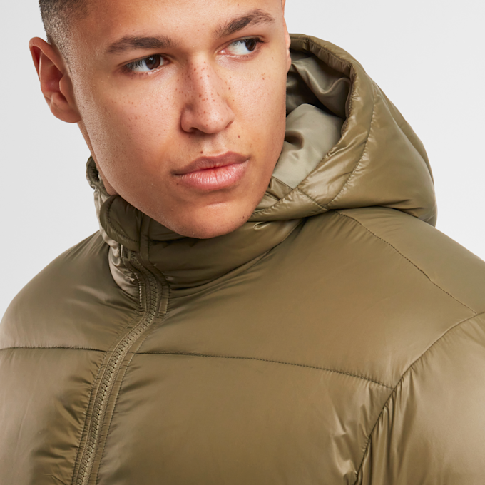 Urban Classics Shiny Puffer Jacket With Hood grün 99295 3