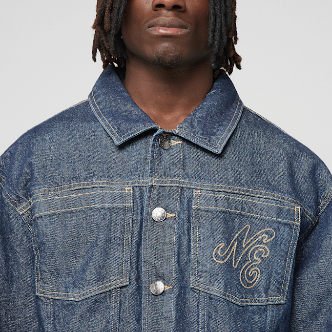 New Era Script Denim Jacket azul 99342 3