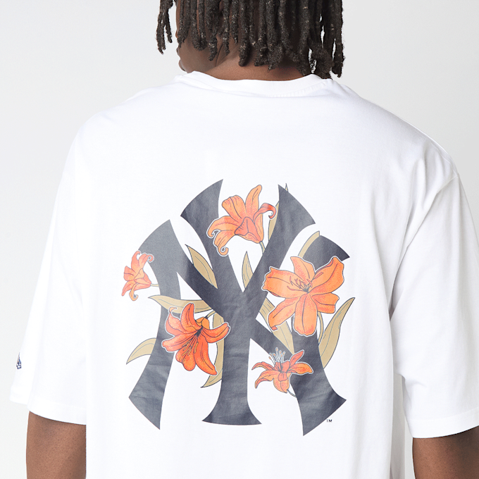 New Era MLB Floral Oversized Tee blanco 99350 5