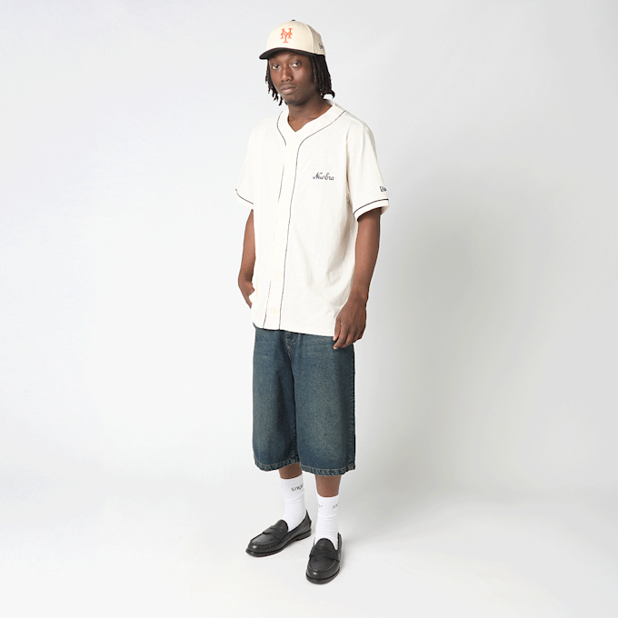 New Era Slub Baseball Jersey beige 99357 4