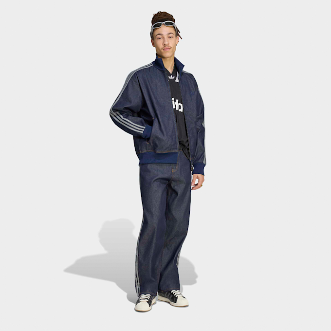adidas Originals Firebird Adicolor Raw Denim Track Top blu 99411 5