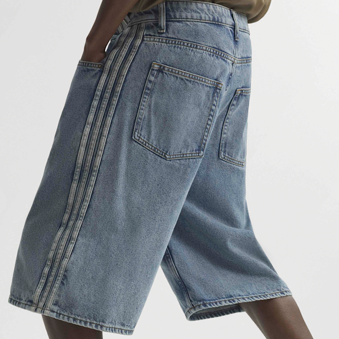adidas Originals Firebird Adicolor Denim-Jorts azul 99410 4