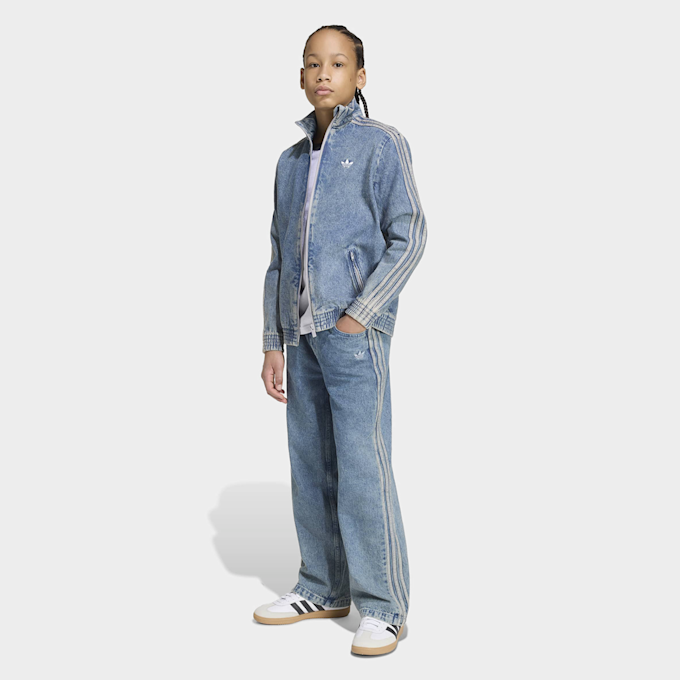 adidas Originals Firebird Loose Denim Track Top blauw 99396 5