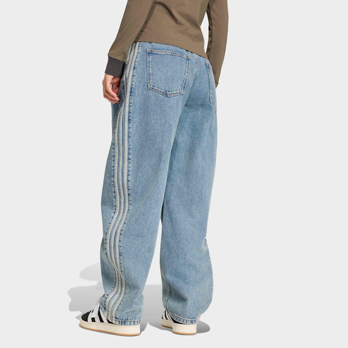 adidas Originals High Rise Barrel Leg Denim Pant blu 99394 2