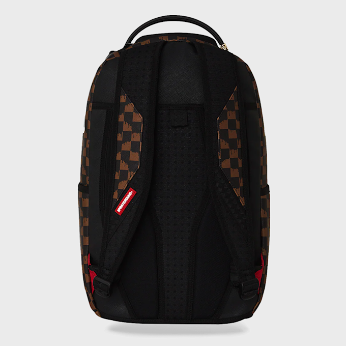 SPRAYGROUND Drip Check Shark Backpack Brown & Cream braun 99416 4
