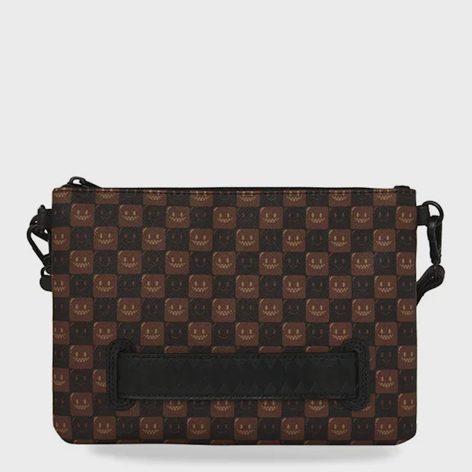 SPRAYGROUND Sharks in Paris WTF Bubble Clutch Braun 99427 3