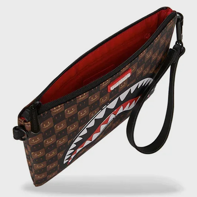 SPRAYGROUND Sharks in Paris WTF Bubble Clutch brun 99427 4