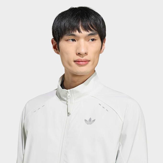 adidas Originals Tech Trefoil Essentials Hooded Full Zip Track Top siva 99583 3