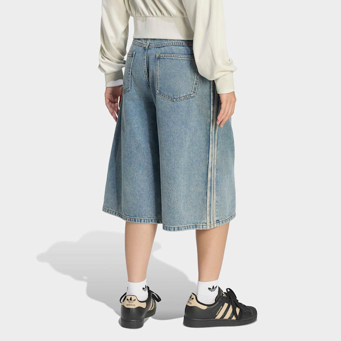 adidas Originals Mid Rise Denim Jorts niebieski 99714 2