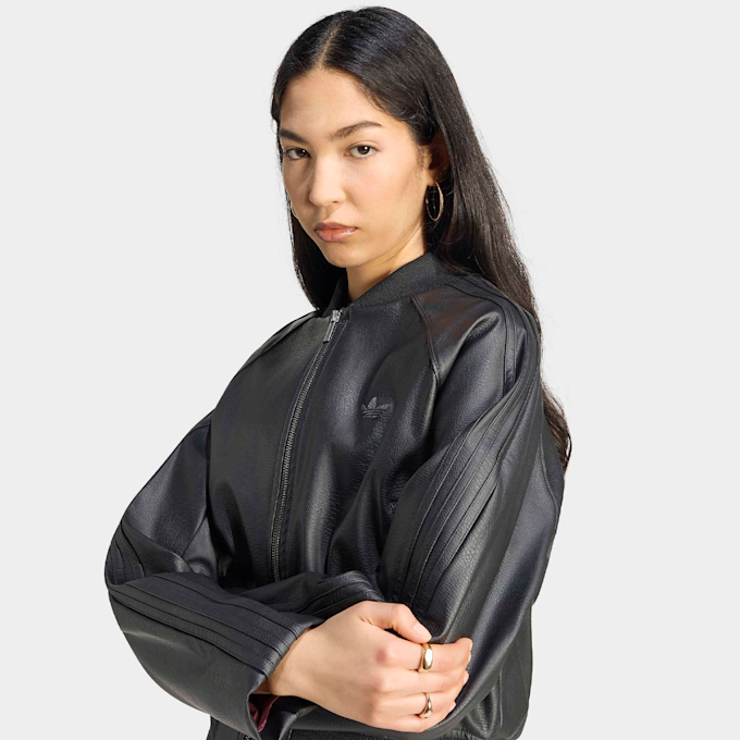 adidas Originals Pleather Superstar Tracktop noir 99712 3