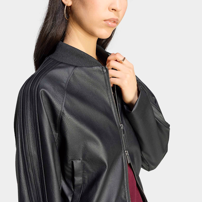 adidas Originals Pleather Superstar Tracktop noir 99712 4