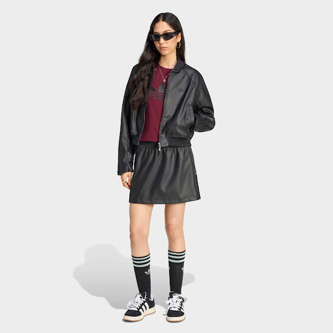 adidas Originals Pleather Superstar Tracktop noir 99712 5
