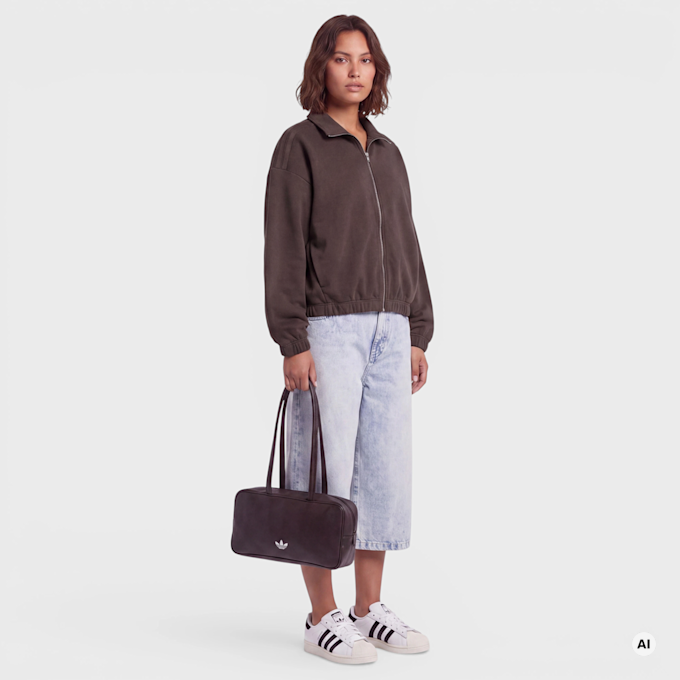 adidas Originals Full Zip Sweatshirt Long Sleeve marrone 99792 4