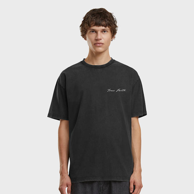 Mister Tee True Faith Vintage Oversize Tee zwart 99796 2