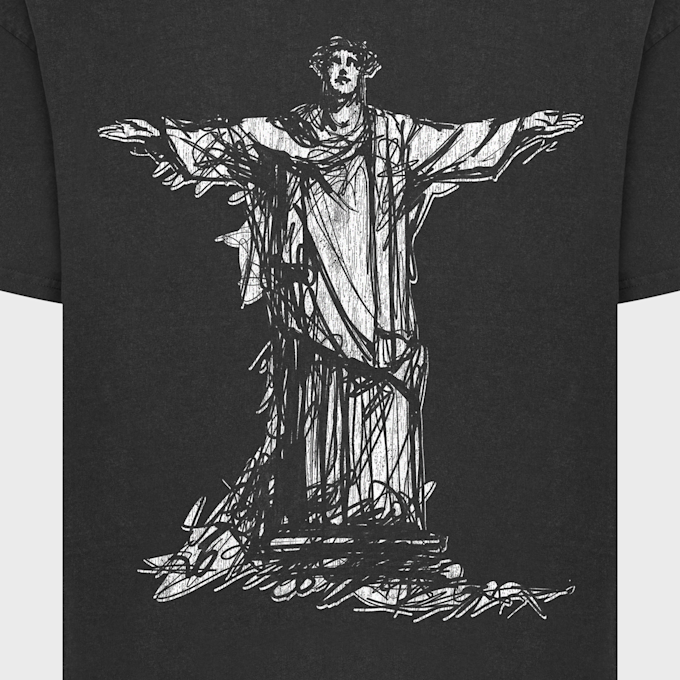 Mister Tee True Faith Vintage Oversize Tee schwarz 99796 4
