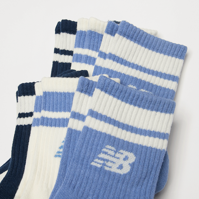 New Balance 6 PACK - Kids Everyday Stripe Midcalf azul 100167 2