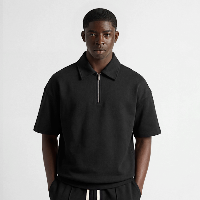 Burocs Quarter Zip T-Shirt Schwarz 100207 1