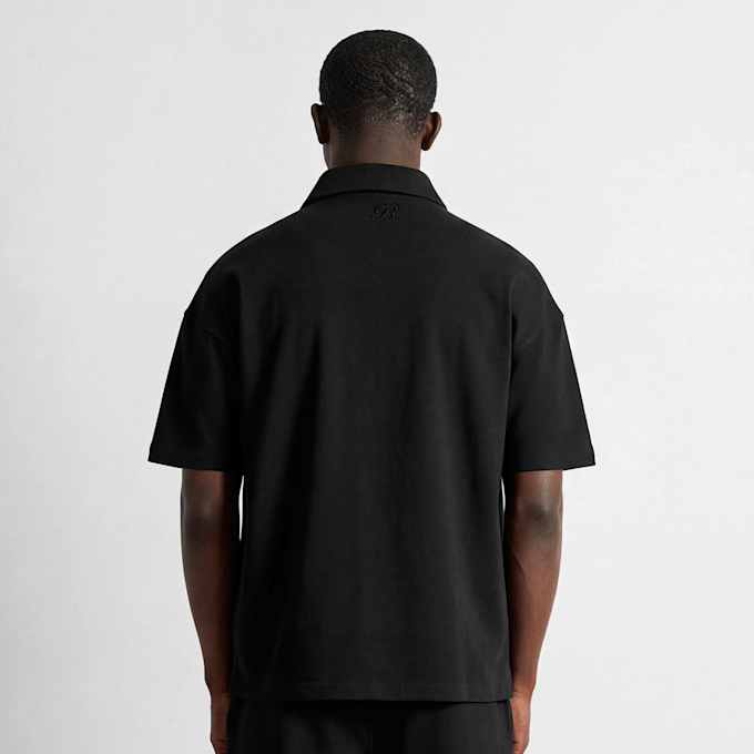 Burocs Quarter Zip T-Shirt Schwarz 100207 2