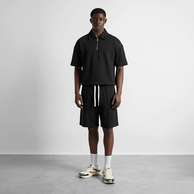 Burocs Quarter Zip T-Shirt Schwarz 100207 3