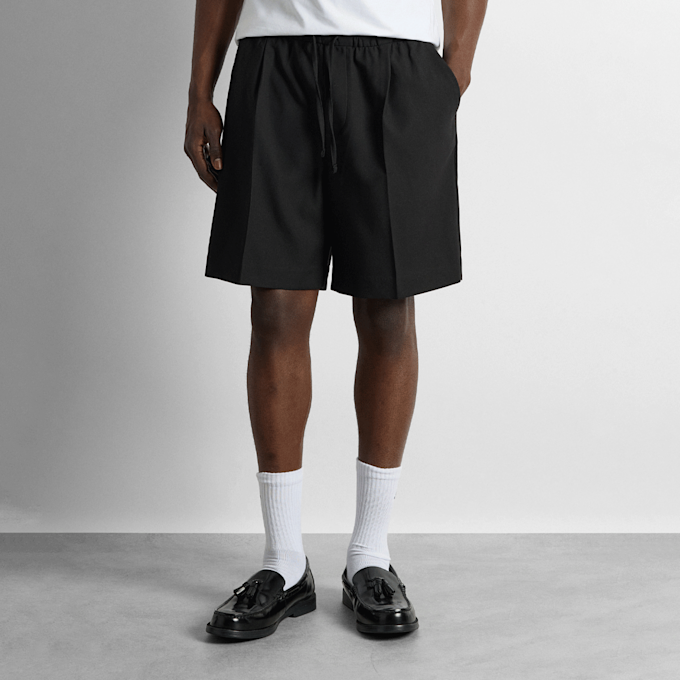 Burocs Loose Drawstring Shorts preto 100208 1