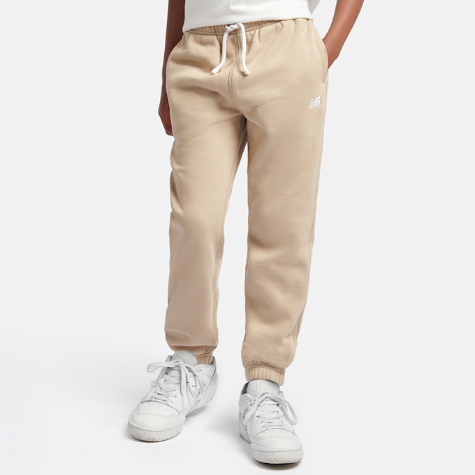 New Balance Brush Back Small Logo Jogger beige 100223 1