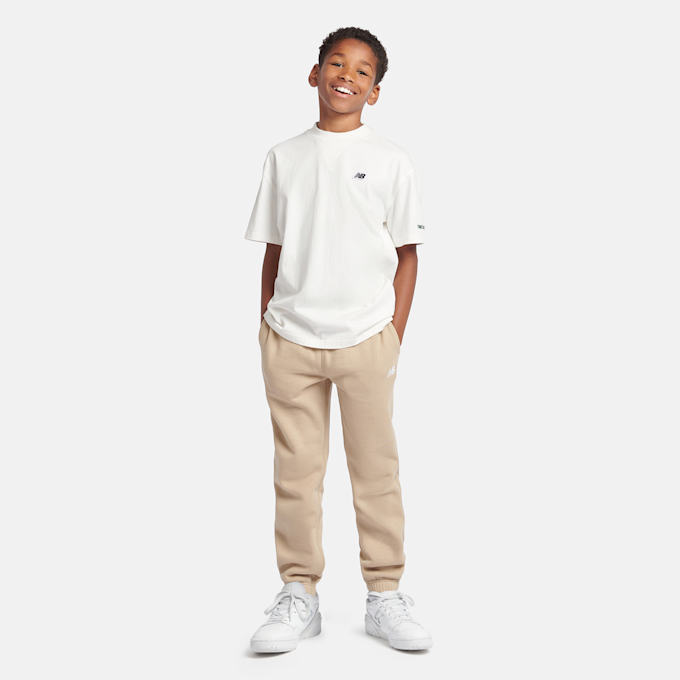 New Balance Brush Back Small Logo Jogger beige 100223 5