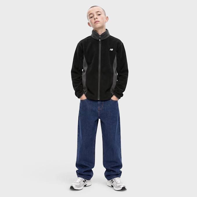 New Balance Borg Full Zip Through Funnel Jacket crna 100225 5