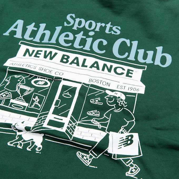 New Balance Sports Club Graphic Zip Hoodie zelena 100230 4