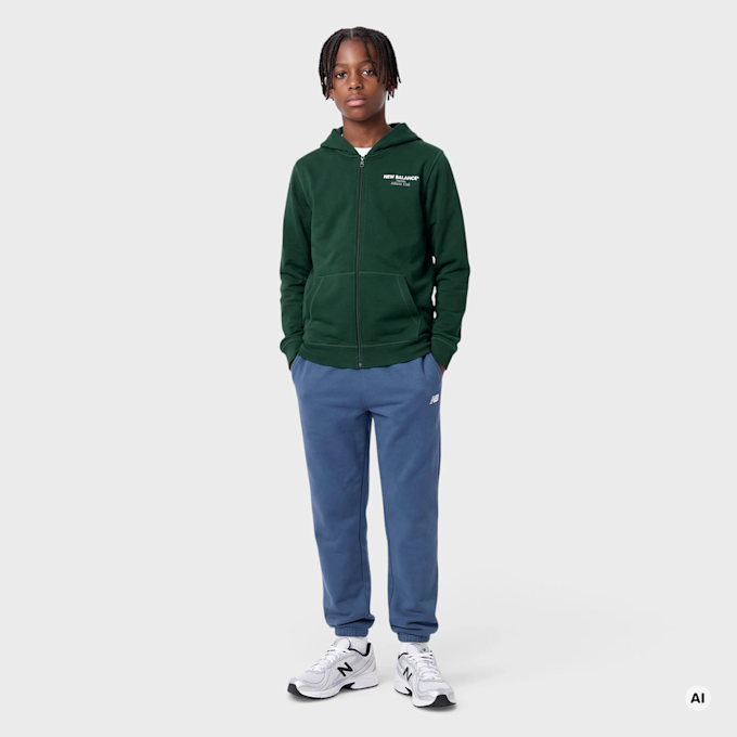 New Balance Sports Club Graphic Zip Hoodie zelena 100230 5