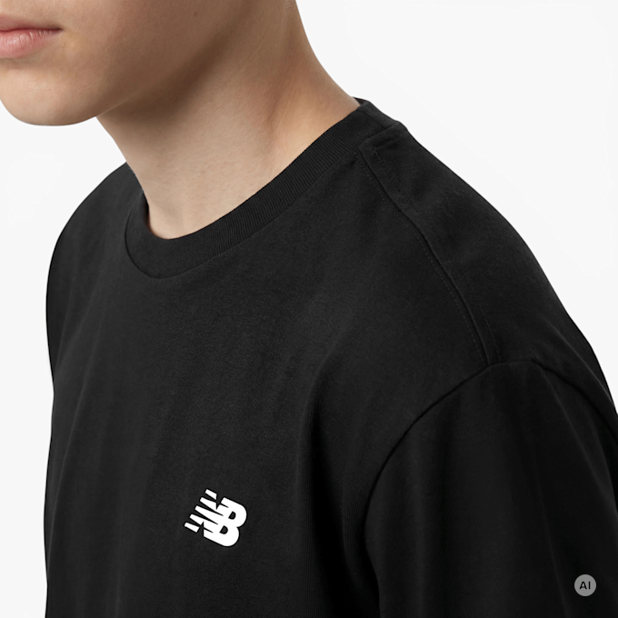New Balance Jersey Small Logo Tee zwart 100235 3
