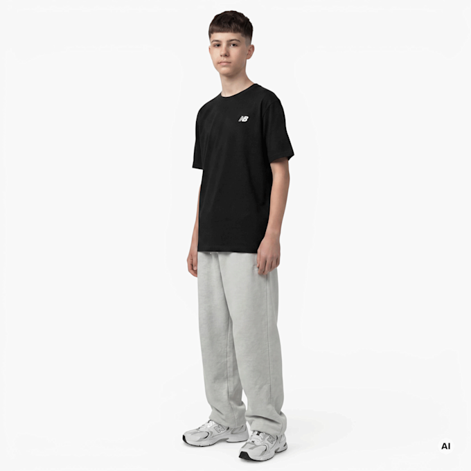 New Balance Jersey Small Logo Tee zwart 100235 4