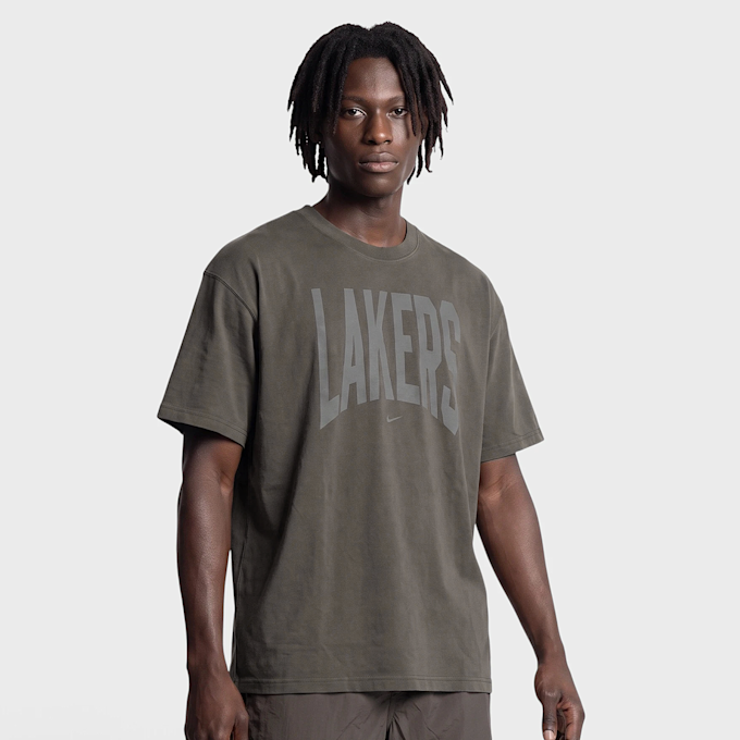 Nike Los Angeles Lakers Basketball-T-Shirt cinzento 100280 1