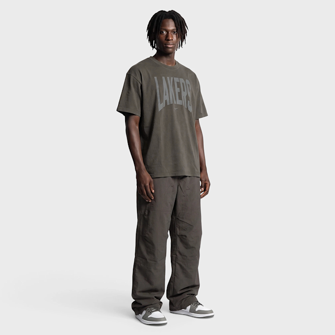 Nike Los Angeles Lakers Basketball-T-Shirt Grigio 100280 5