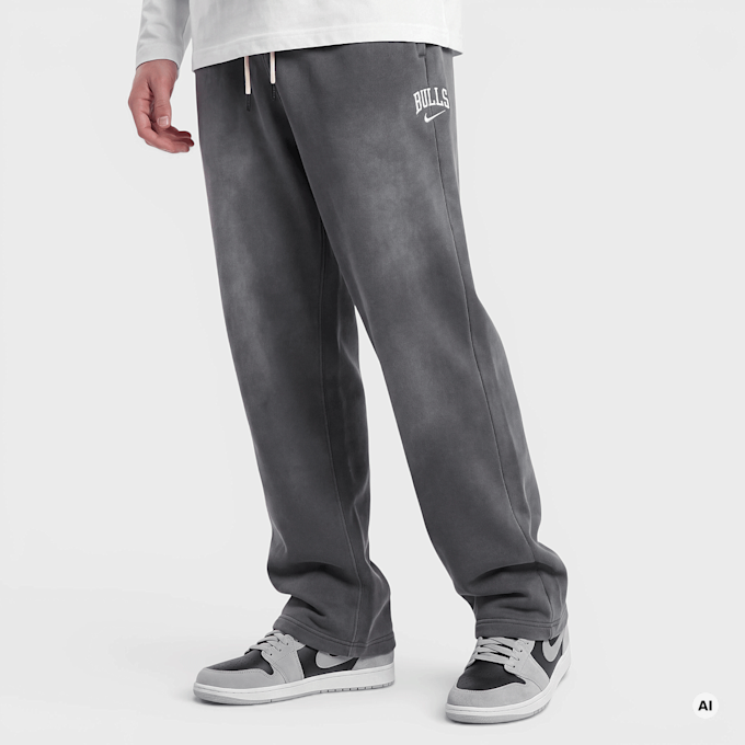 Nike   CHI MNK TF SI Fleece Open Hem Washed Pant grau 100292 1