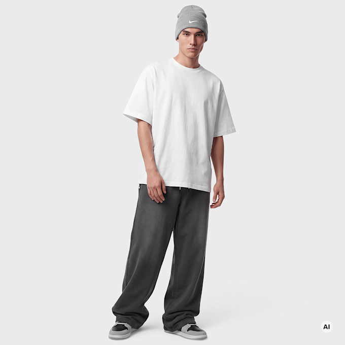 Nike BOS MNK TF SI FLC OH WSH PANT dark charcoal/white grau 100291 4